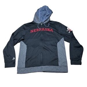 Nebraska cornhuskers lightweight full zip hoodie men’s medium ncaa football